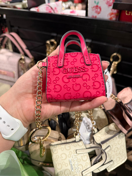 Llavero Guess Tote fucsia