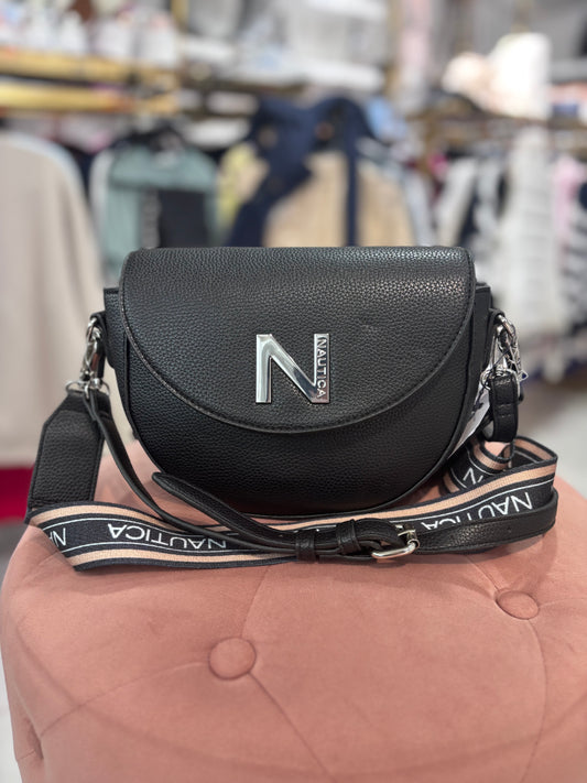Crossbody Náutica negra con dos strap