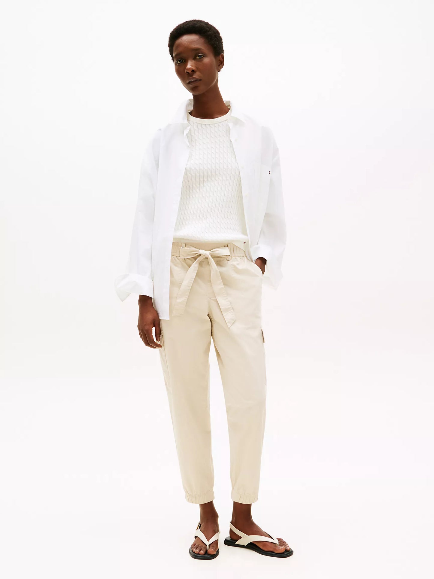 Pantalón Belted Cargo Jogger  Tommy H beige