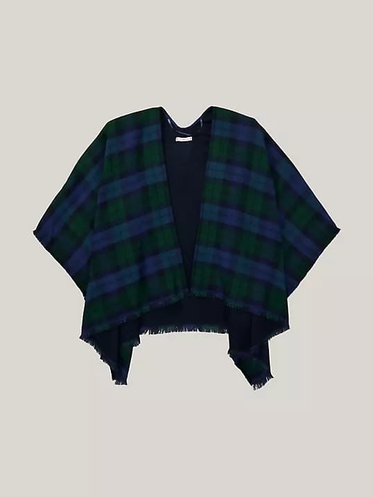 Poncho Tommy H azul marino/verde