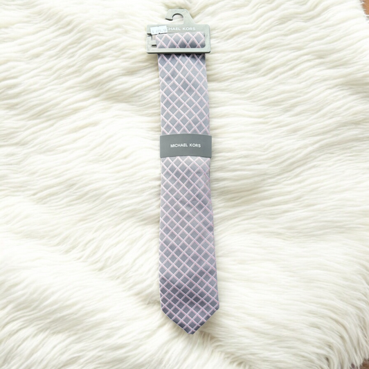 Corbata Michael K gris/rosa