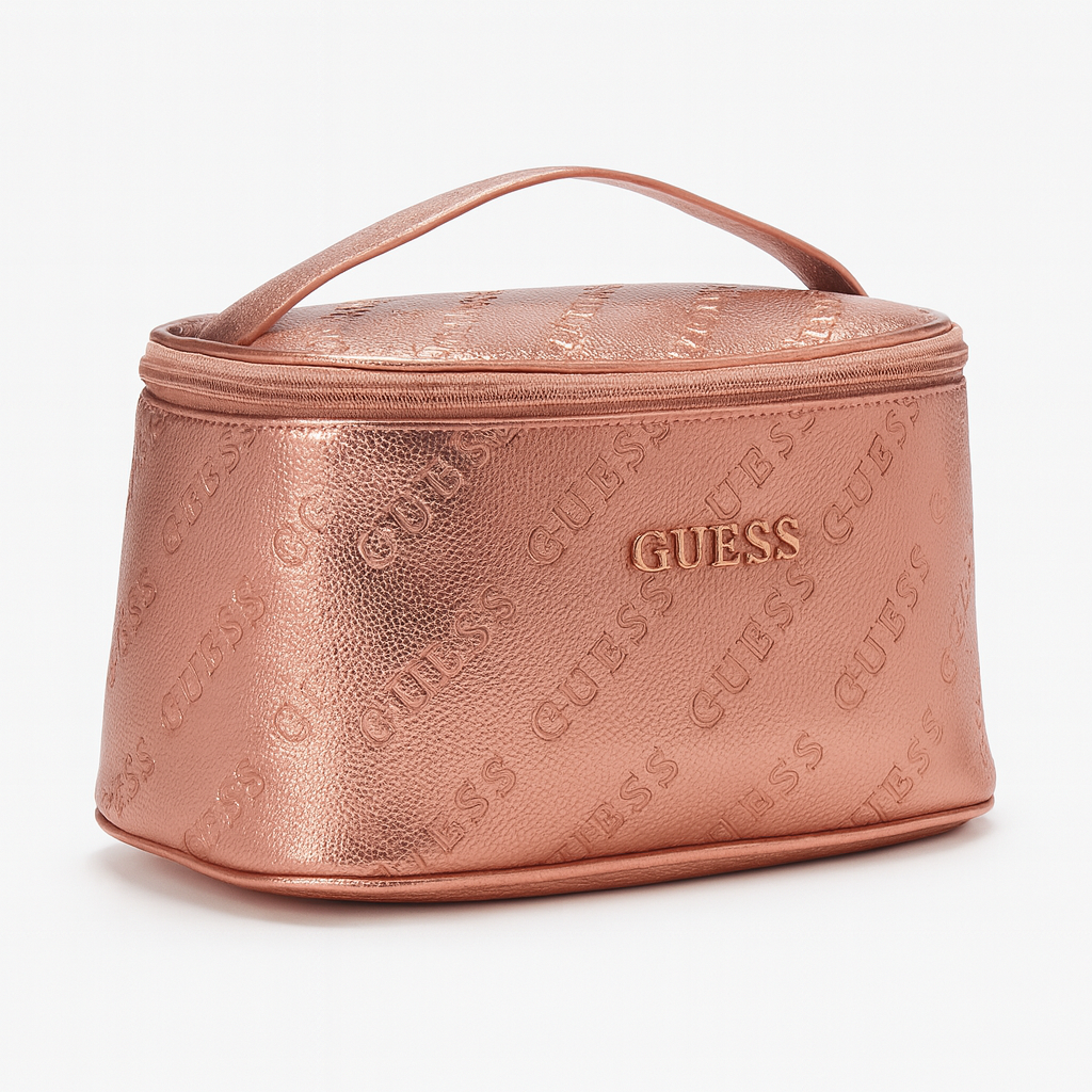 Cosmetiquera Guess color palo de rosa