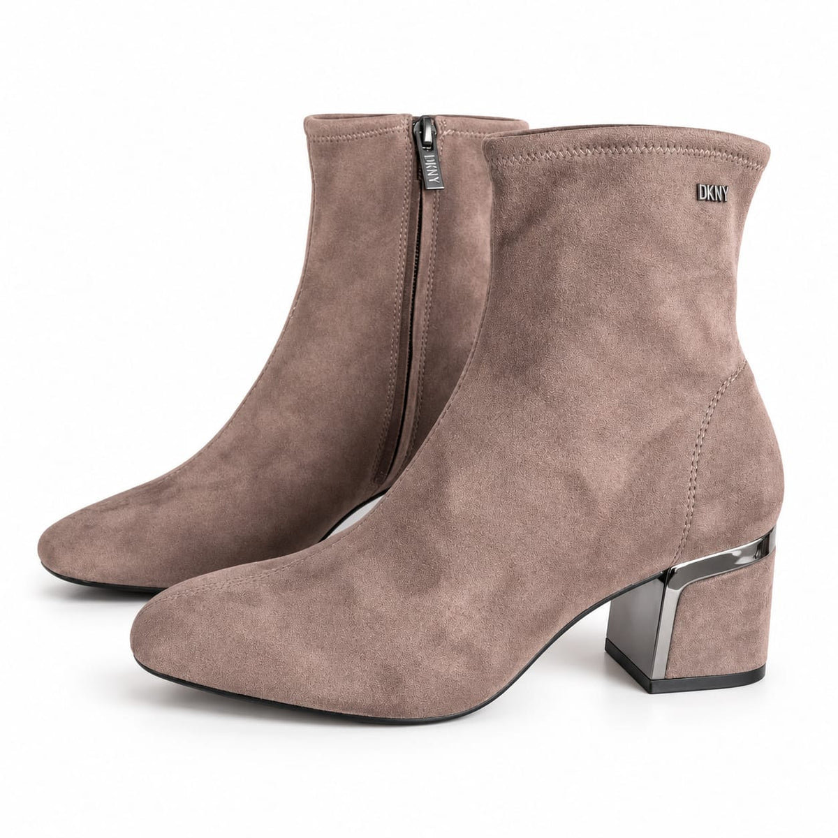Botines DKNY de gamuza cafés