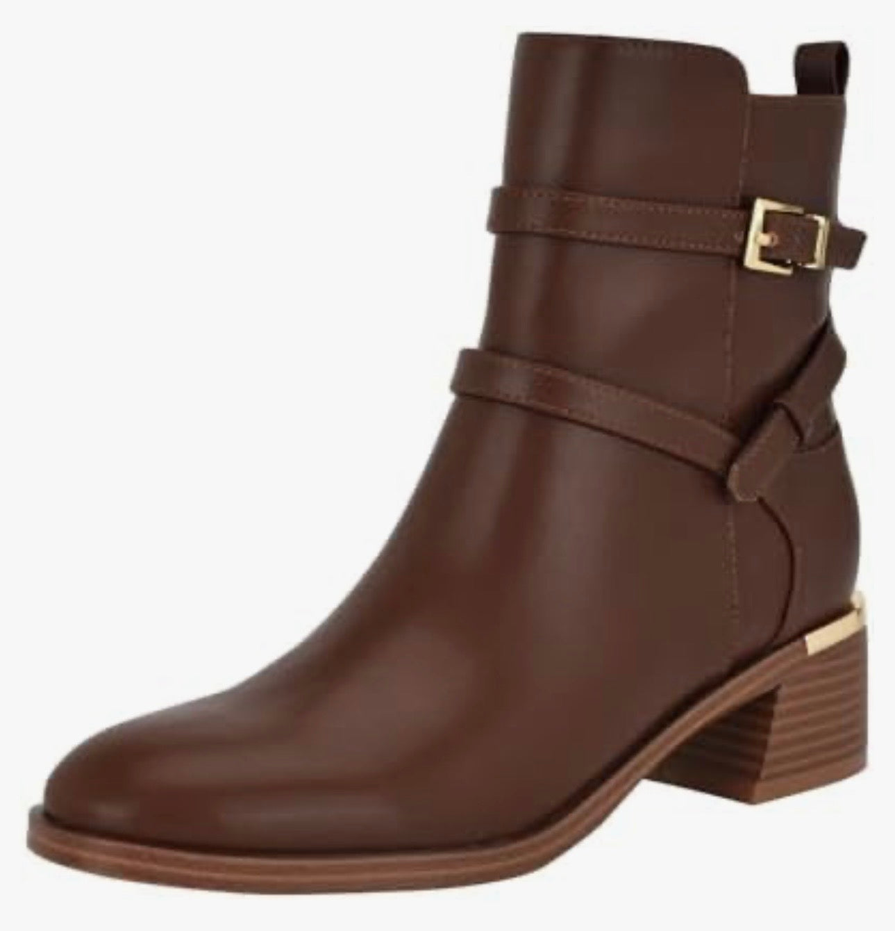 Botines Calvin k cafés con dorado