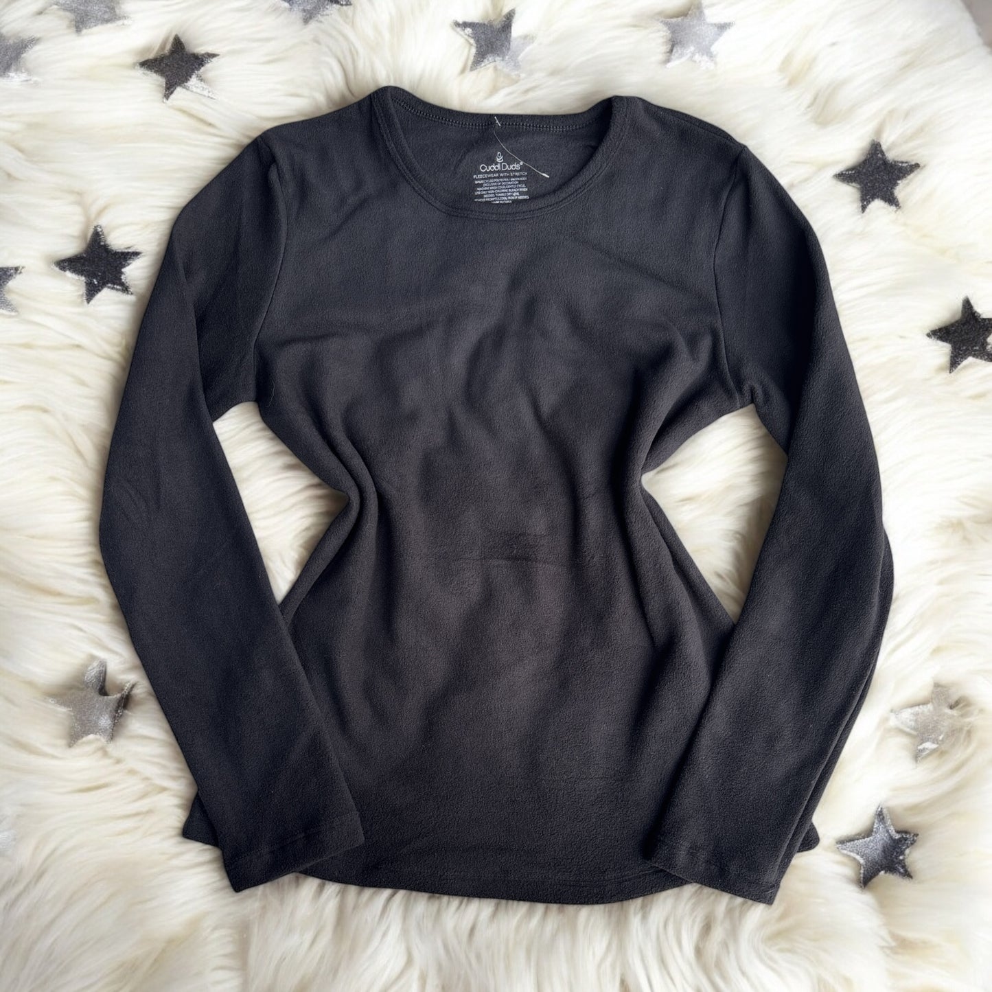 Playera térmica Cuddl Duds negra