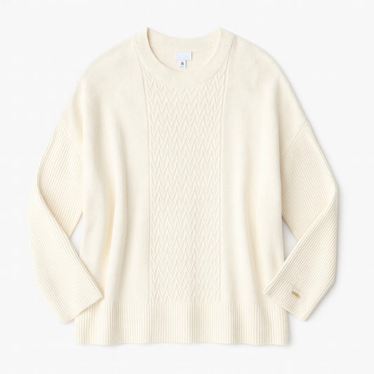 Suéter Calvin K beige de punto