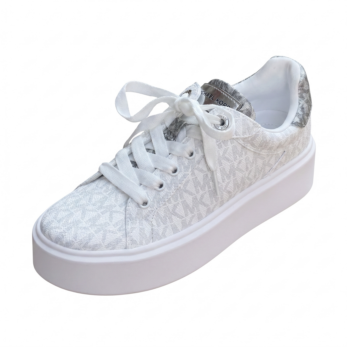 Tenis Michael Kors Romey blancos monogram