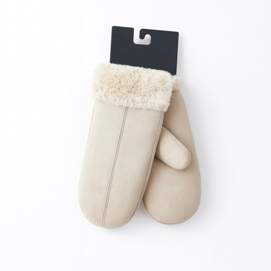 Guantes Mittens Hot Paws beige de invierno