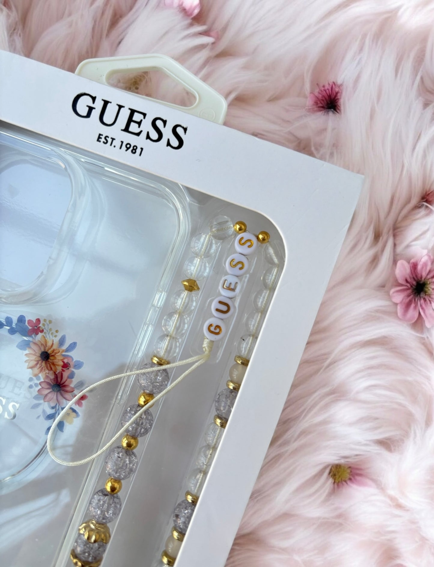 Carcasa Guess Transparente con accesorios