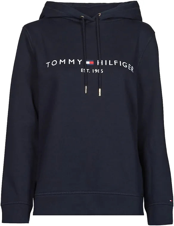 Sudadera Tommy H azul marino con letras bardadas