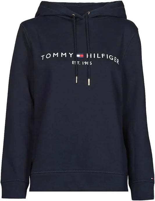 Sudadera Tommy H azul marino con letras bardadas