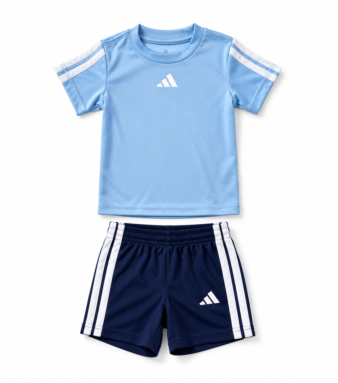 Conjunto Adidas infantil azul cielo con marino