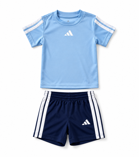 Conjunto adidas azul cielo y azul rey