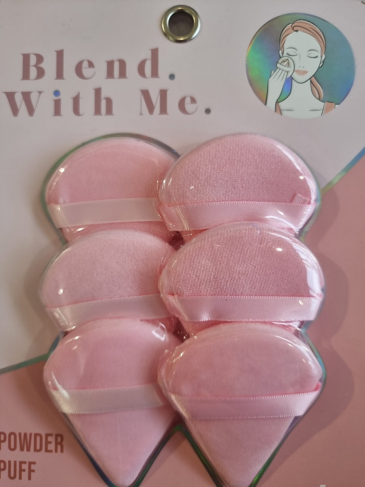 Esponjas para maquillaje PowerPoint Puff 6pack rosas