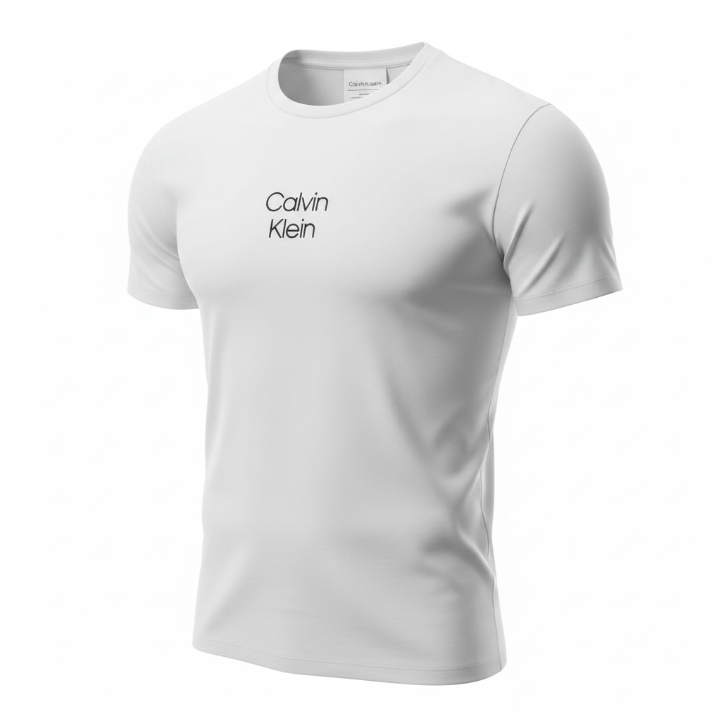 Playera Calvin k para caballero blanca