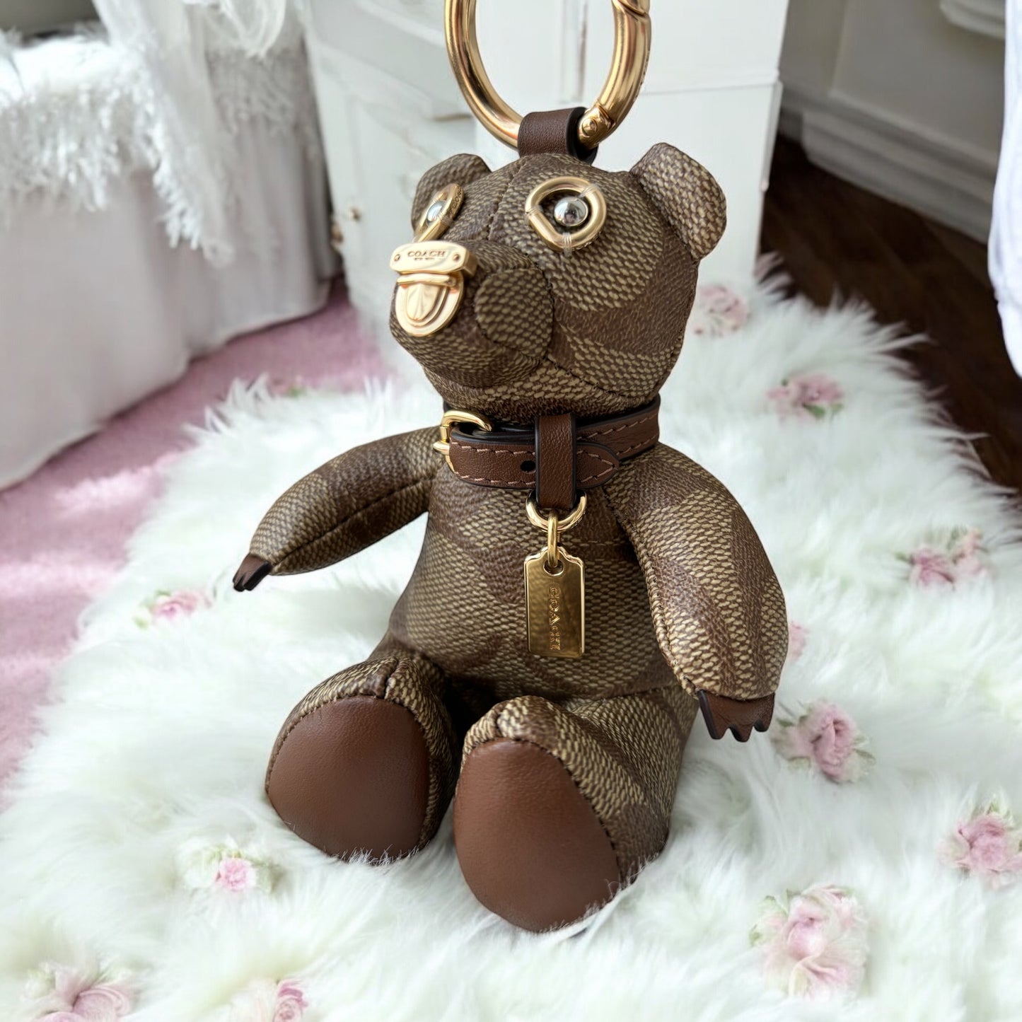 Llavero Coach chocolate de oso