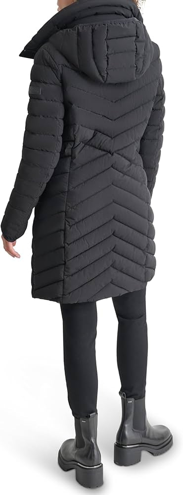 Chamarra DKNY negra doble cierre