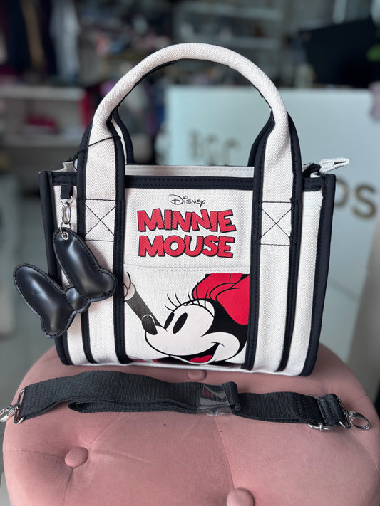 Tote Disney de Minnie gris con negro
