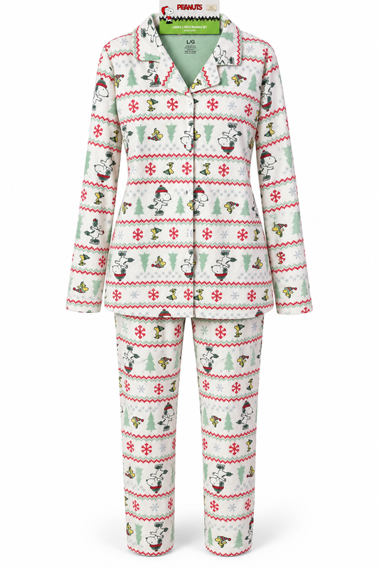 Pijama calientita de snoopy L navideña