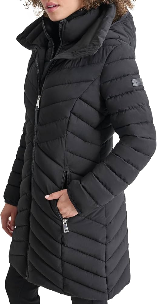 Chamarra DKNY negra doble cierre