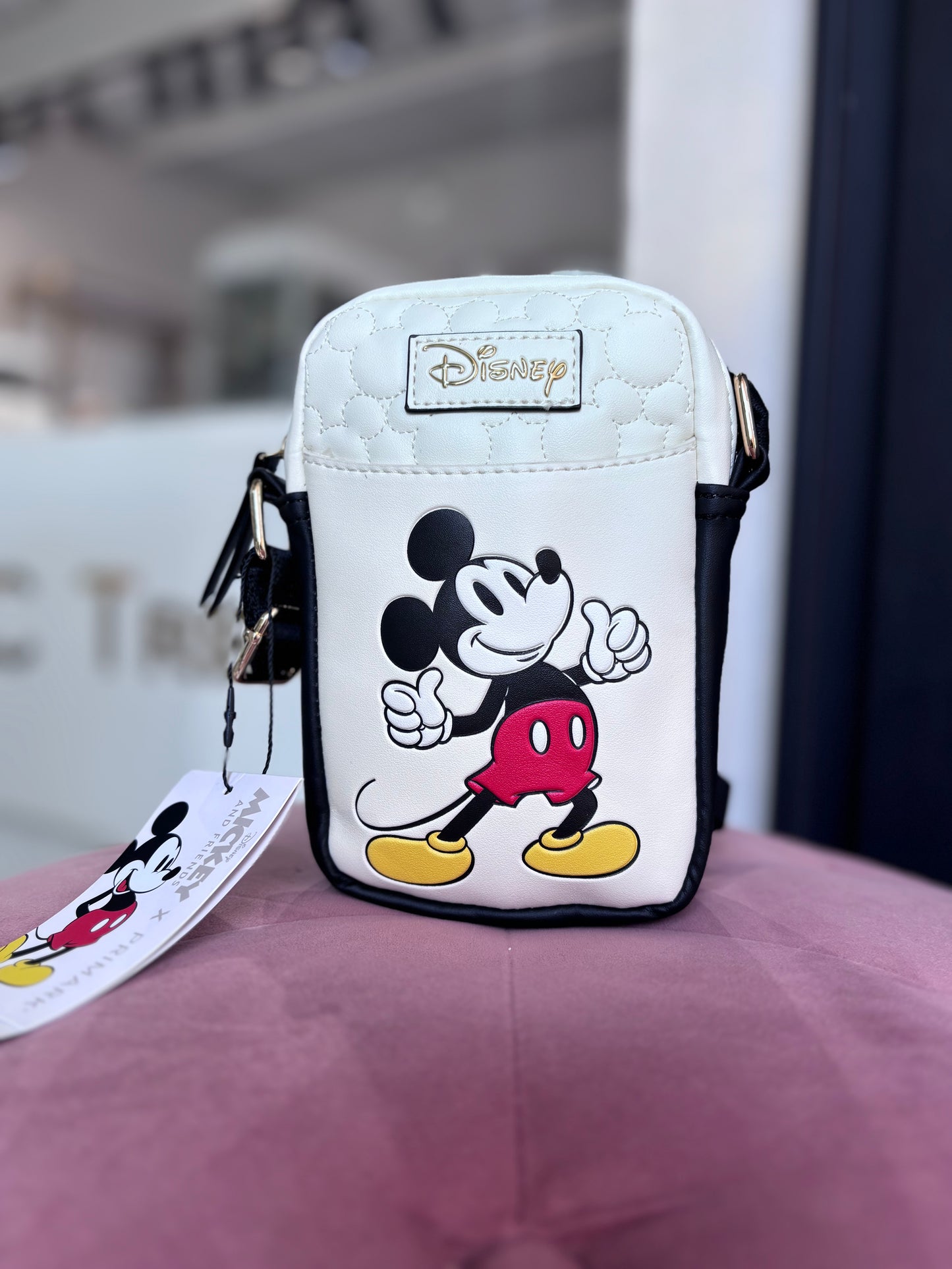 Crossbody Disney de Mickey beige con negro