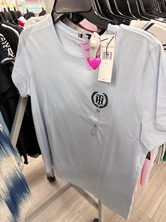 Playera Tommy H azul claro
