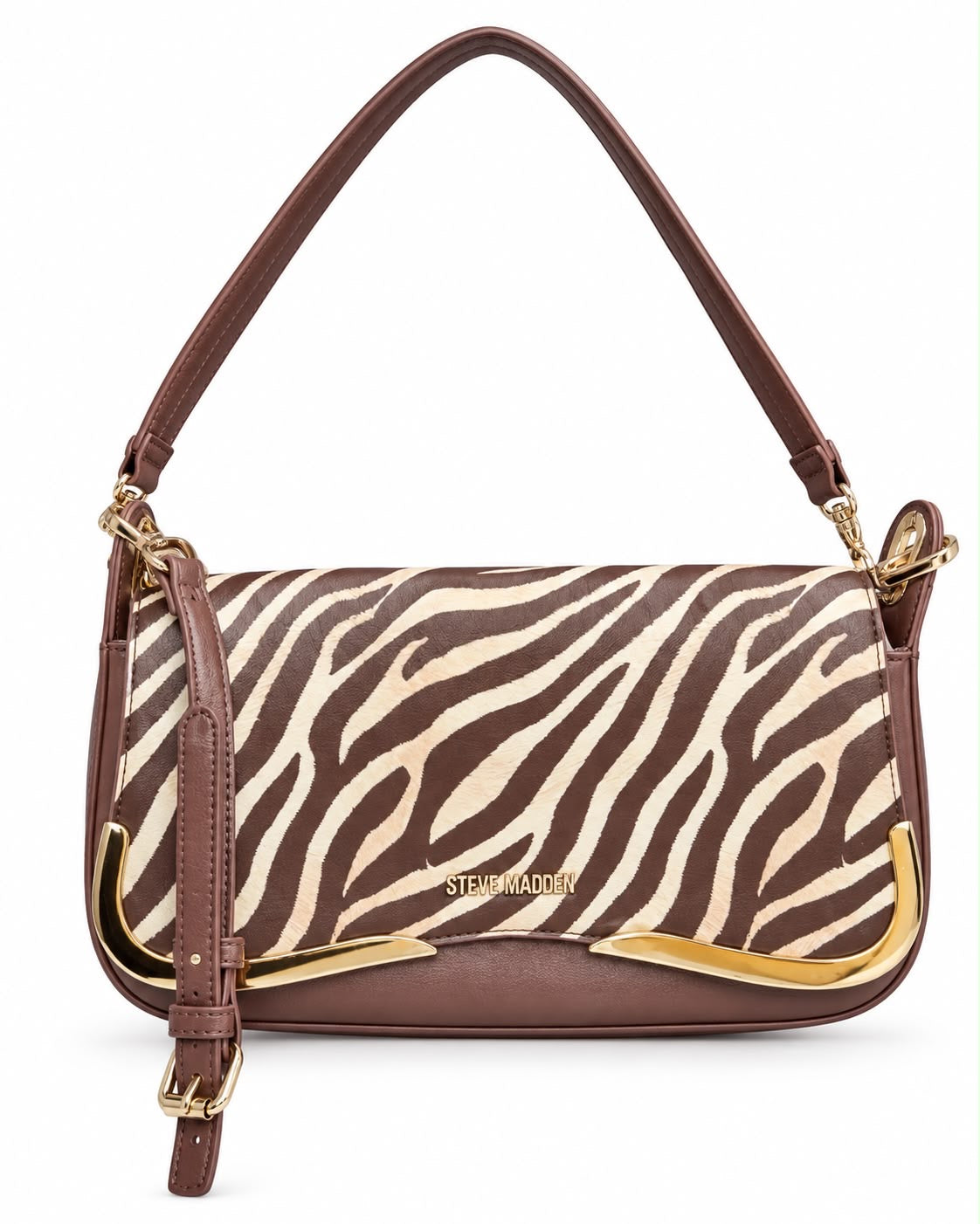 Crossbody Steve M café animal print