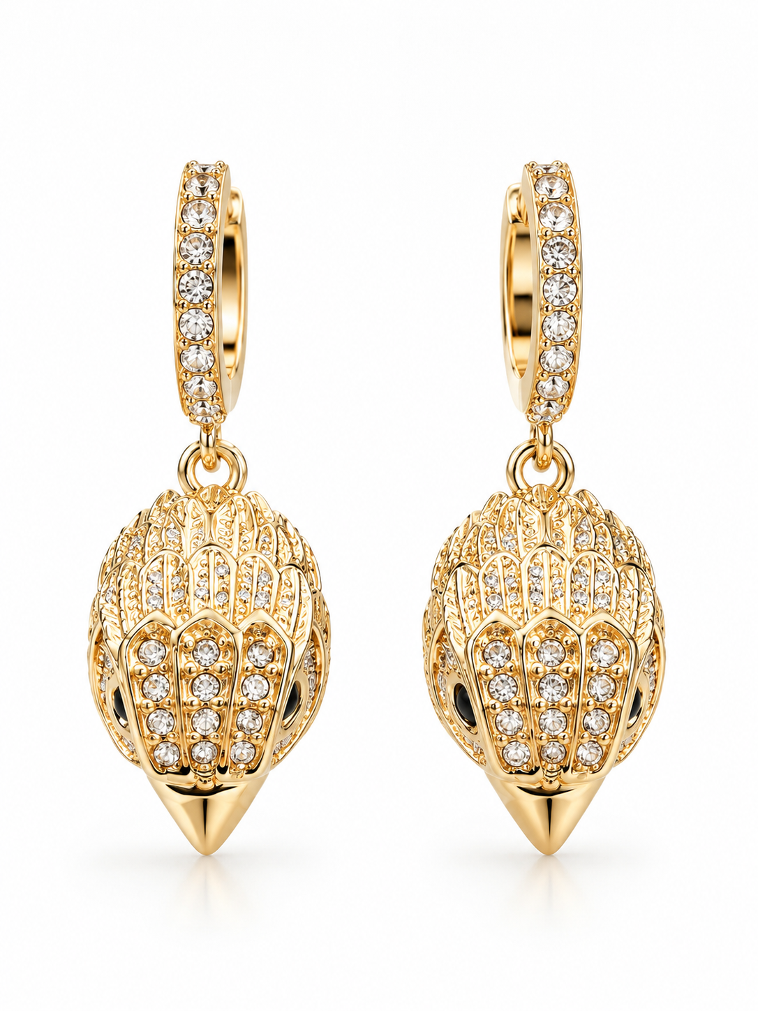 Aretes arracadas kurt geiger london águila dorados