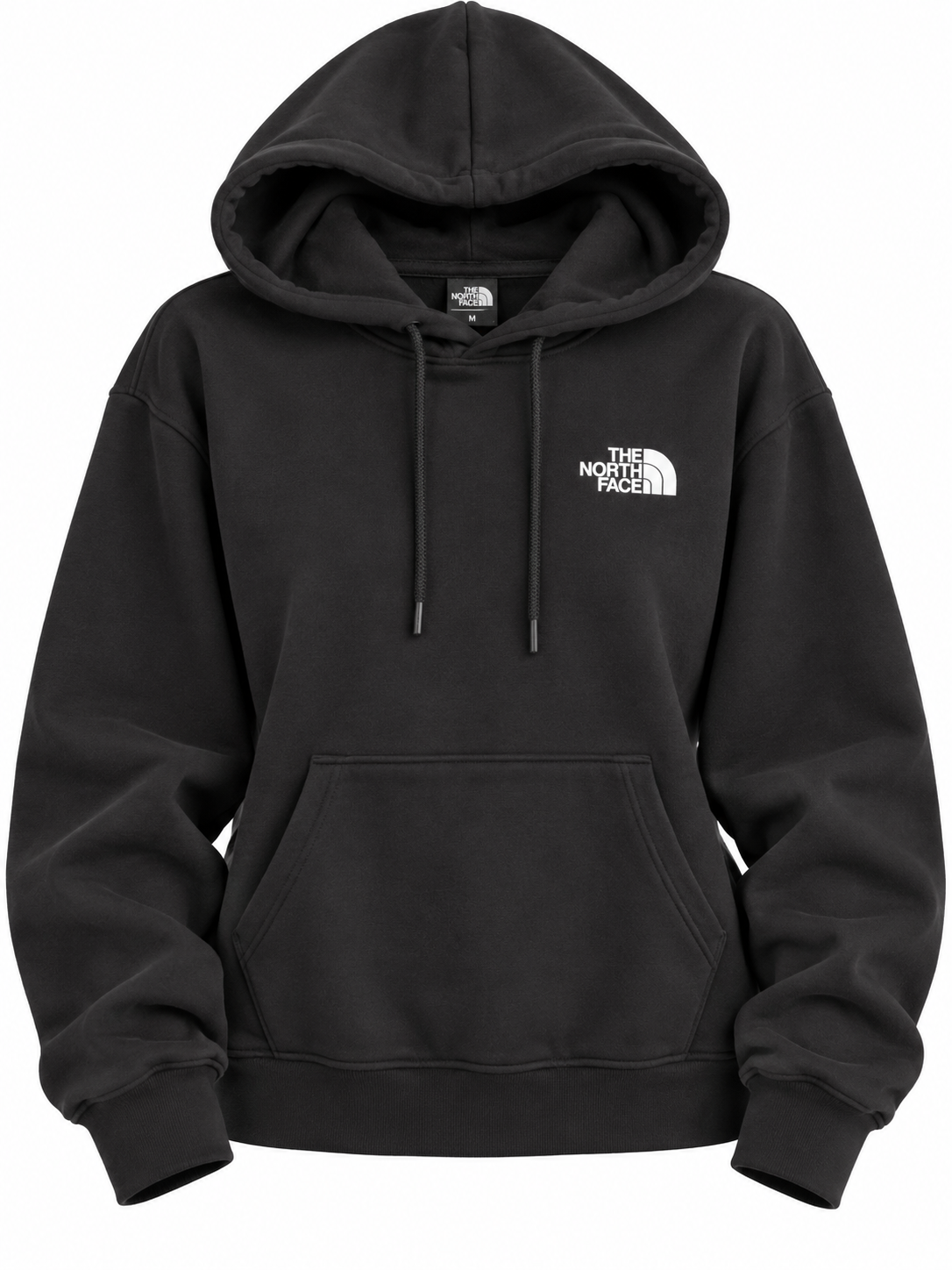 Sudadera The north face negra con logo blanco