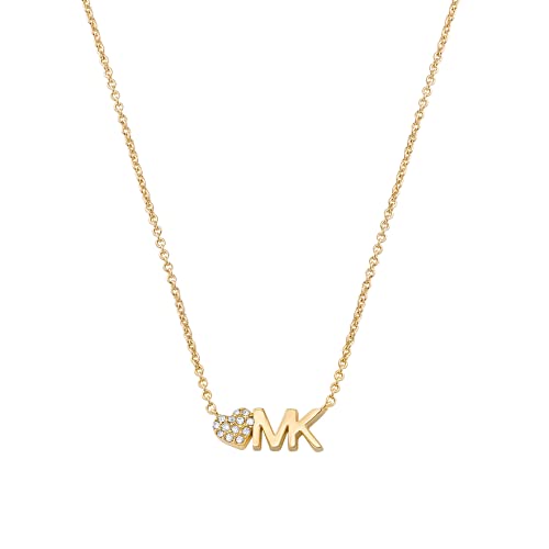 Collar Michael K dorado corazón con iniciales