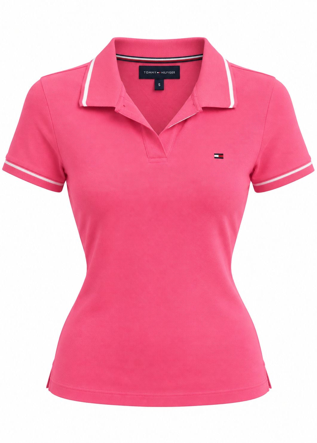 Playera Tommy H polo ropa con lime blanca