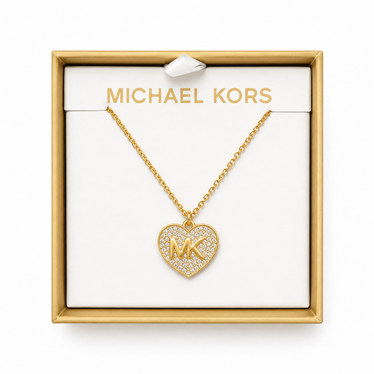 Collar Michael k dije de corazón se abre
