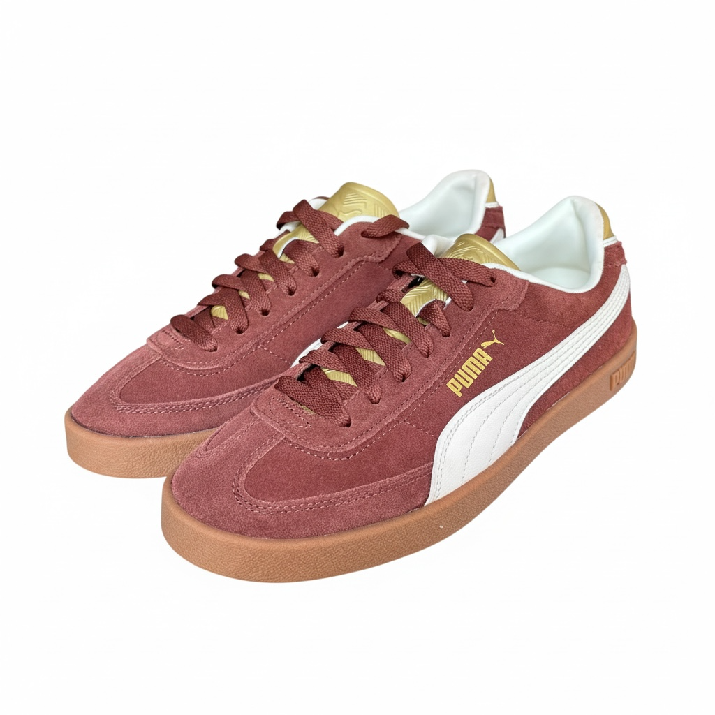 Tenis Puma café de gamuza