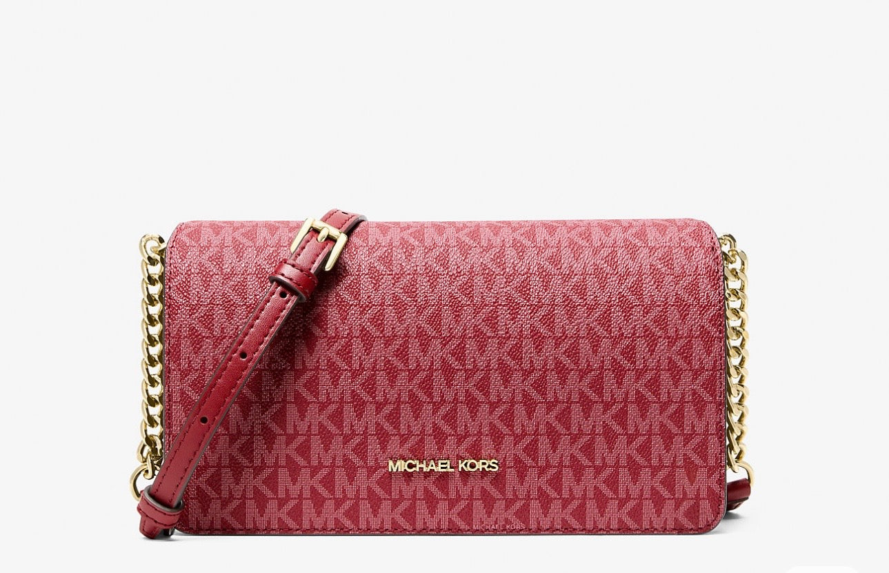 Crossbody Michael K cereza con monogram