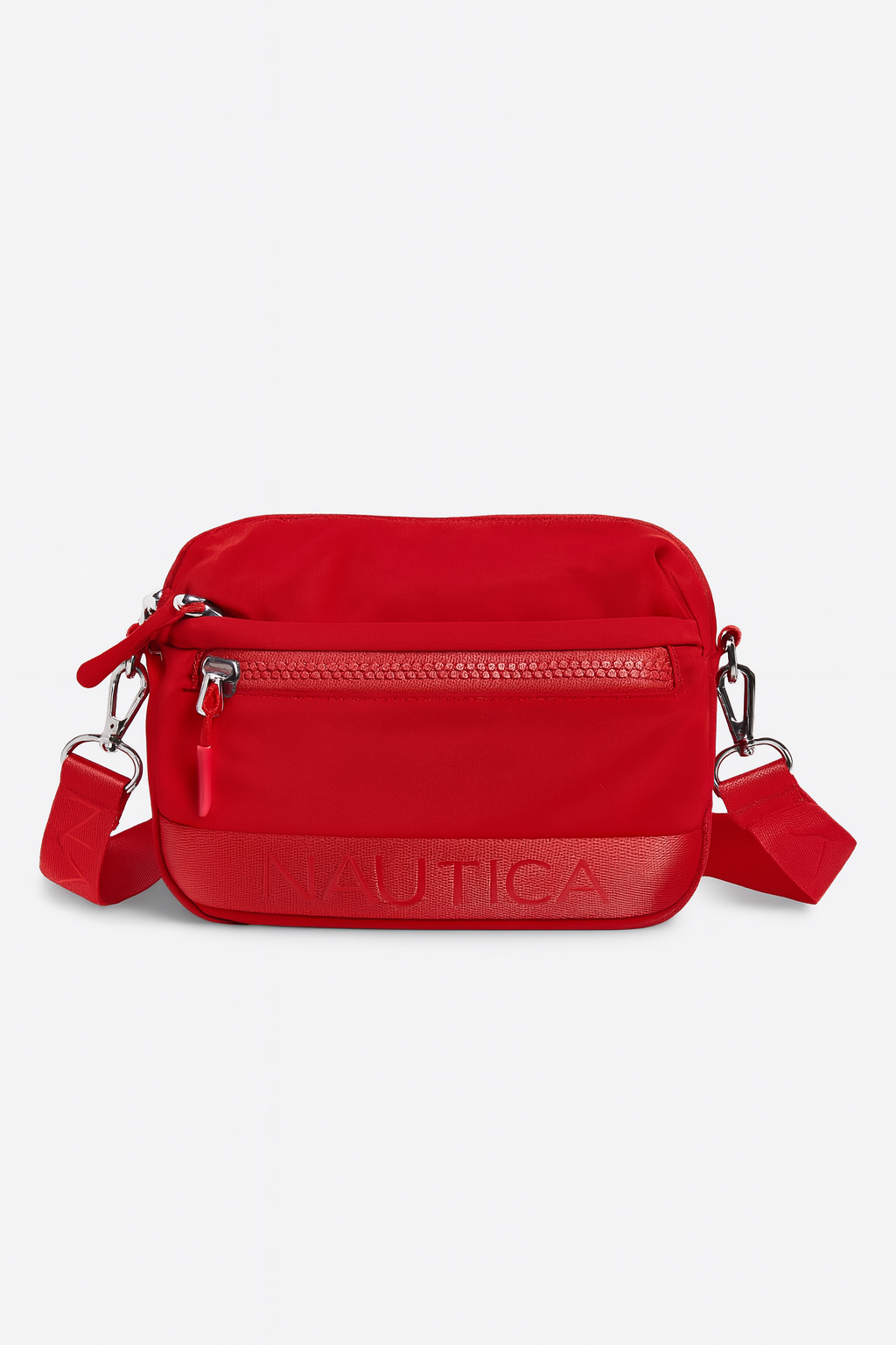 Crossbody Náutica bean Bag roja