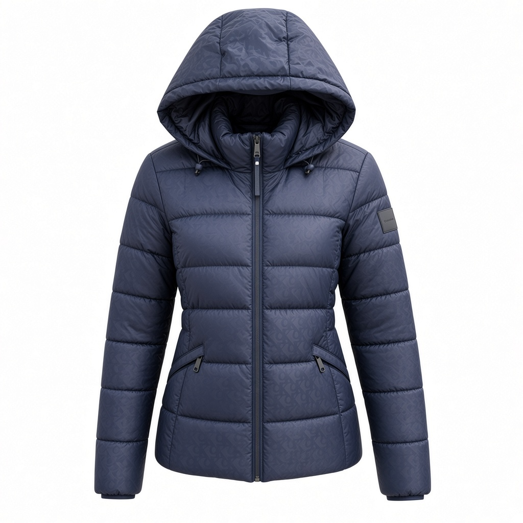Chamarra Calvin k azul marino con monogram