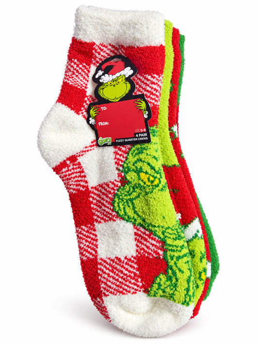 4 pares de calcetines calientitos de Grinch