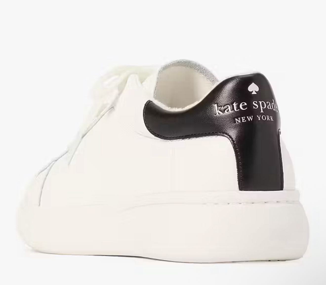 Tenis Kate Spade Charli Lace blancos con negro