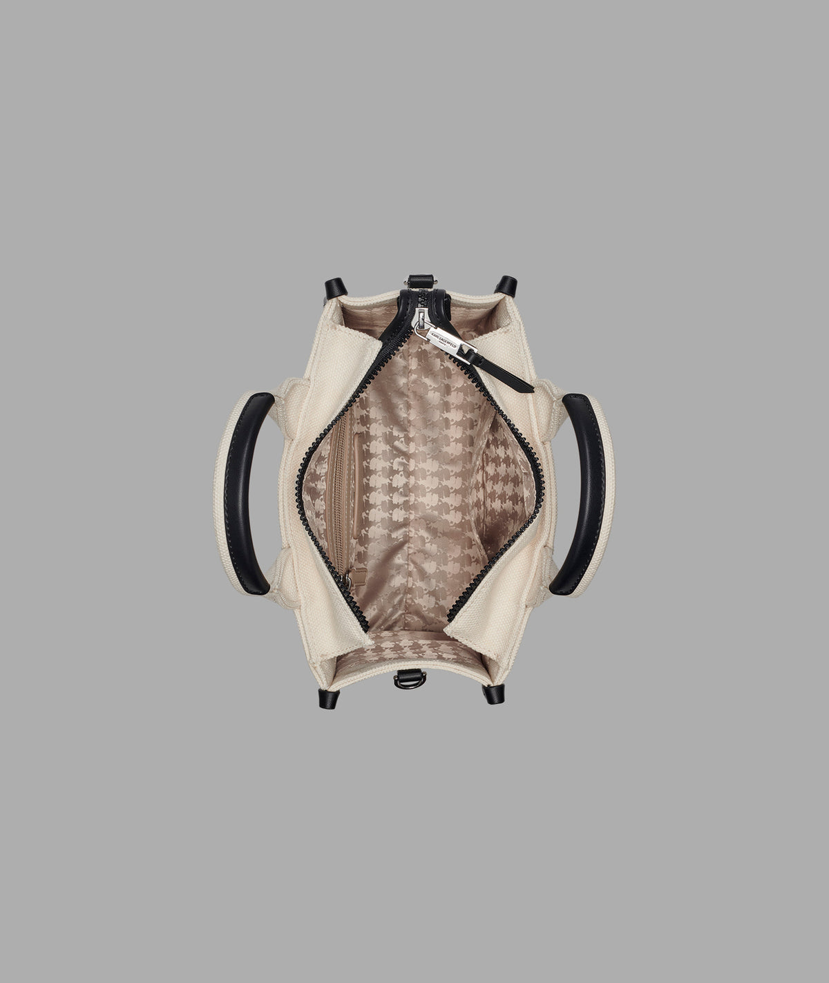 Tote Karl Lagerfeld crema con negro