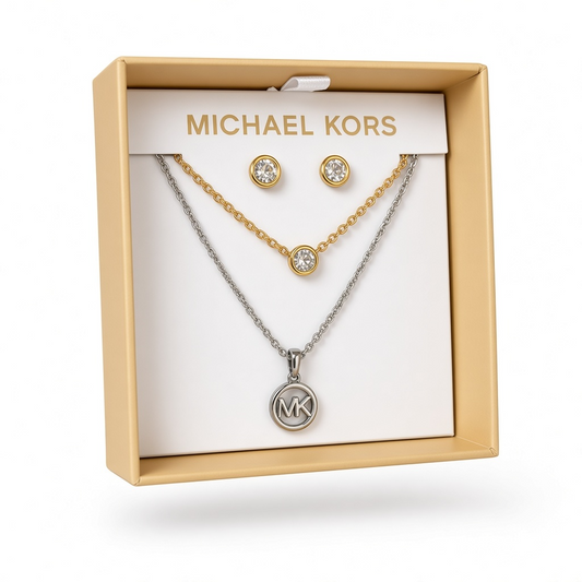Collares Michael K 2 pz y Aretes