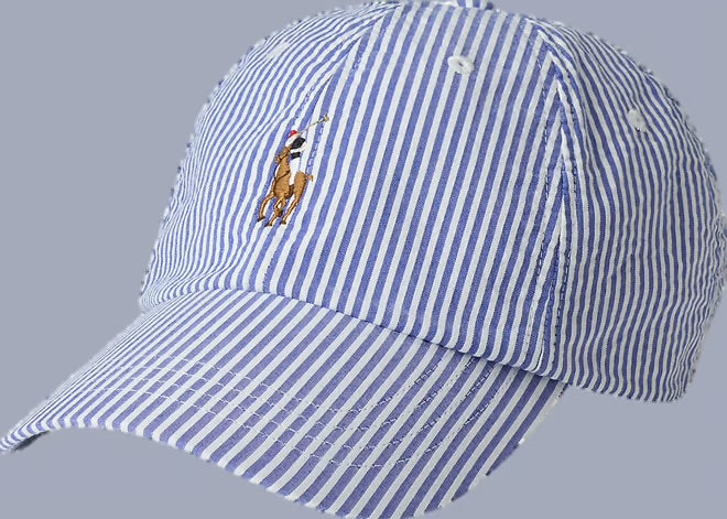Gorra Polo Ralph L azul con blanco
