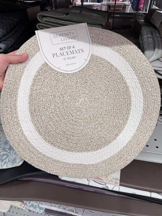 Manteles Serenity L individuales beige