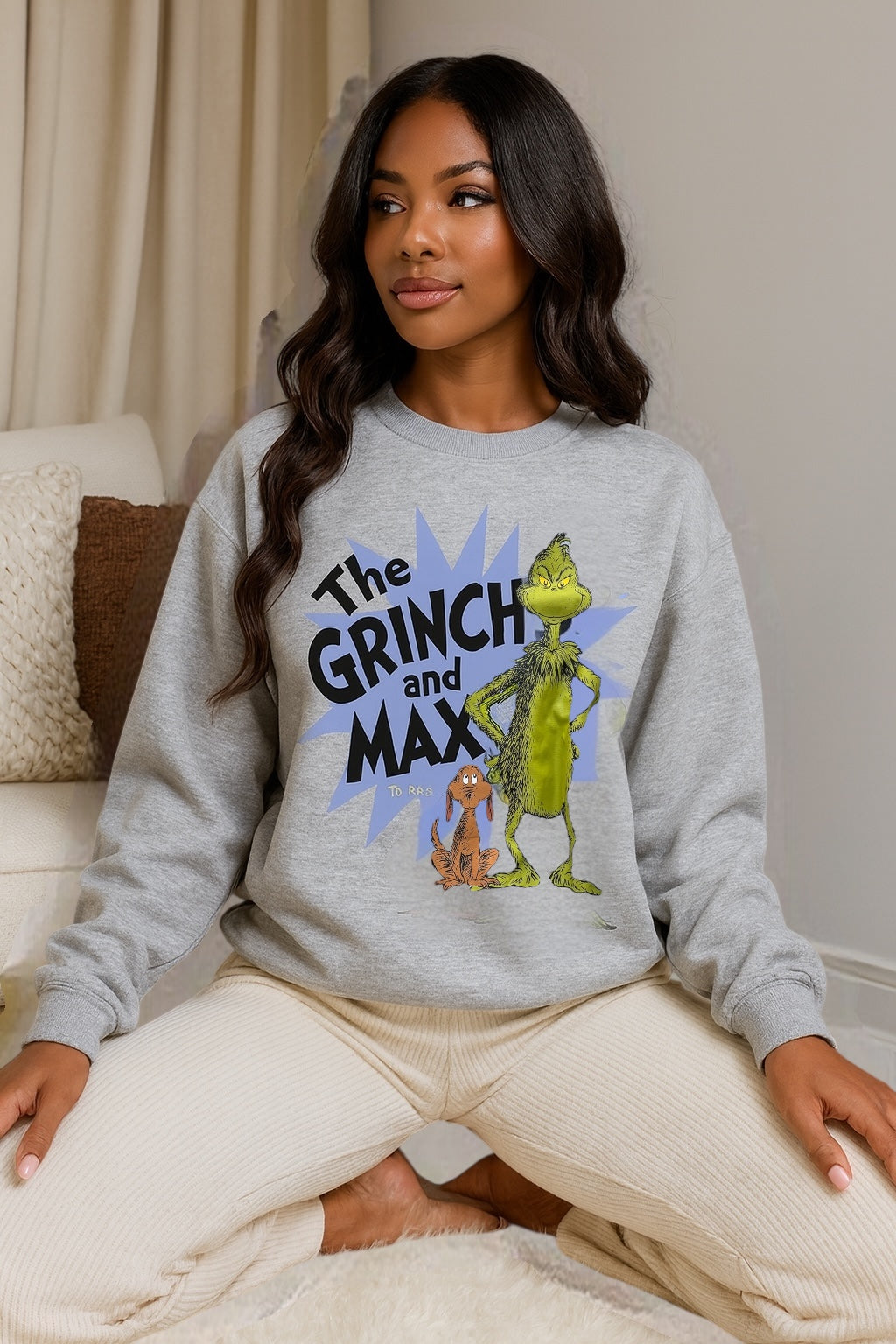 Sudadera The Grinch gris