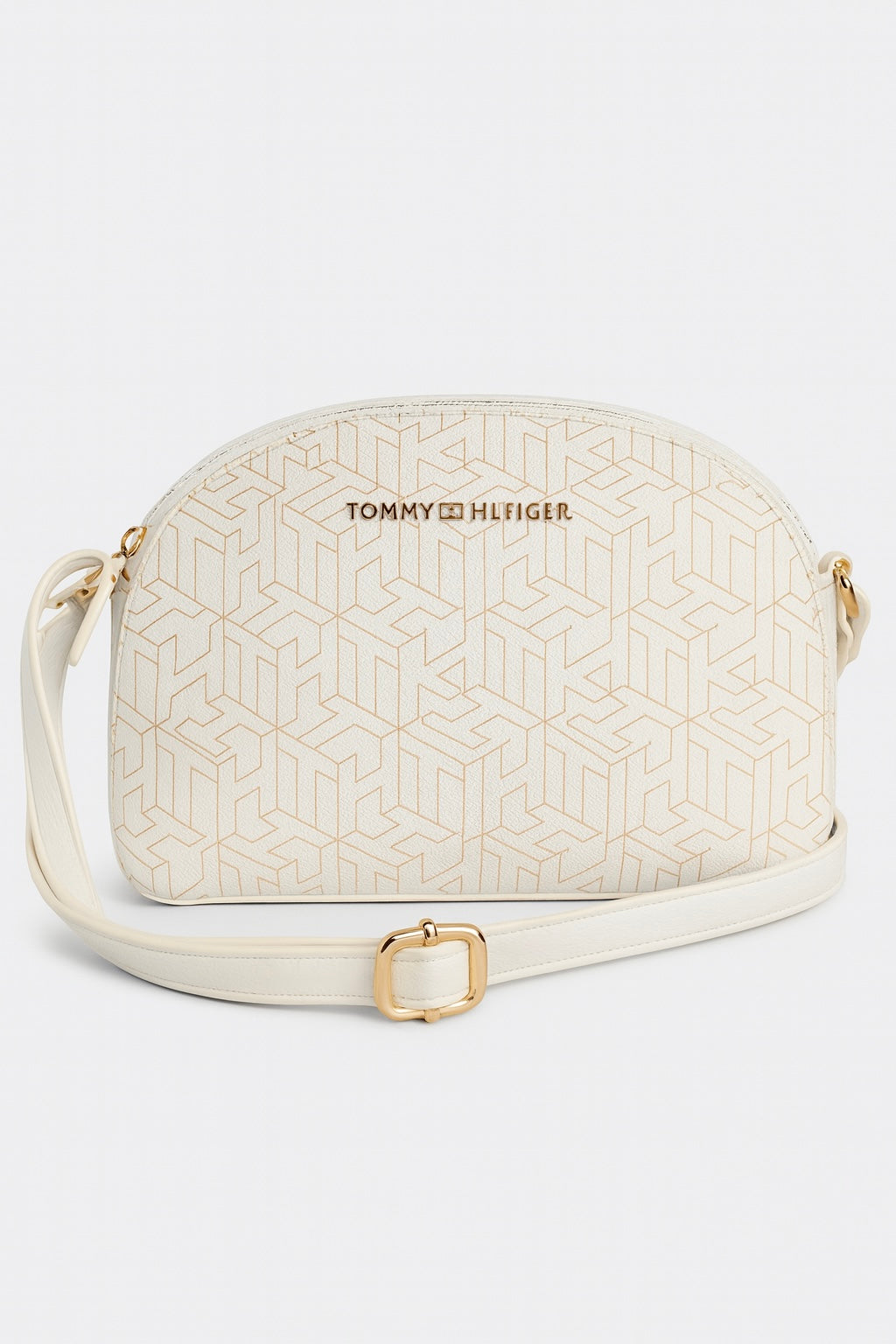 Crossbody Tommy H bag blanca/ dorado