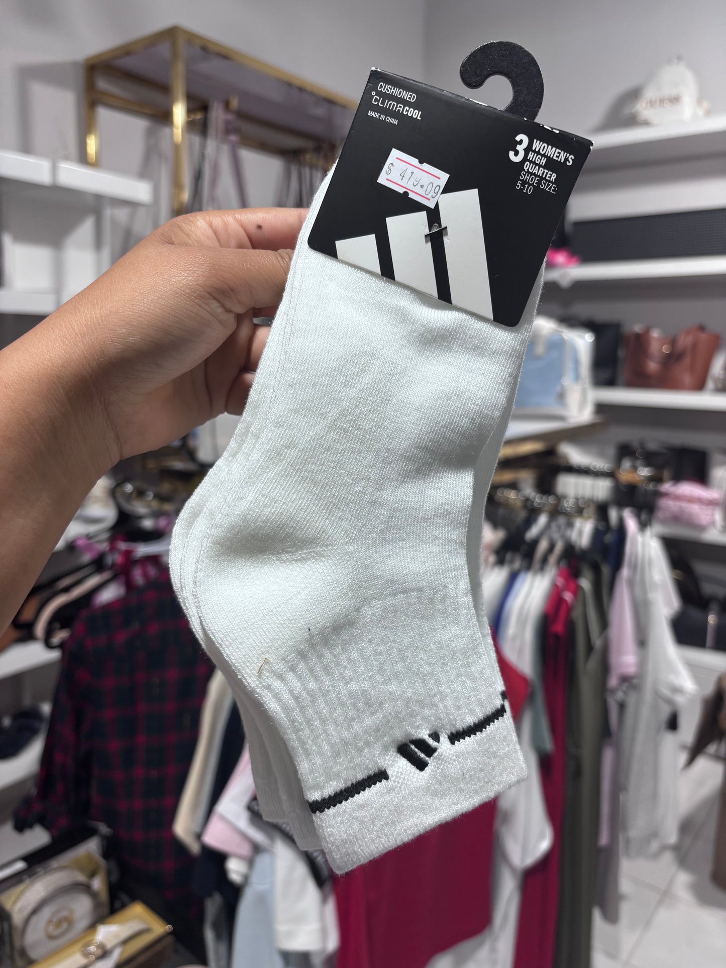 Calcetas Adidas blancas 3 pares