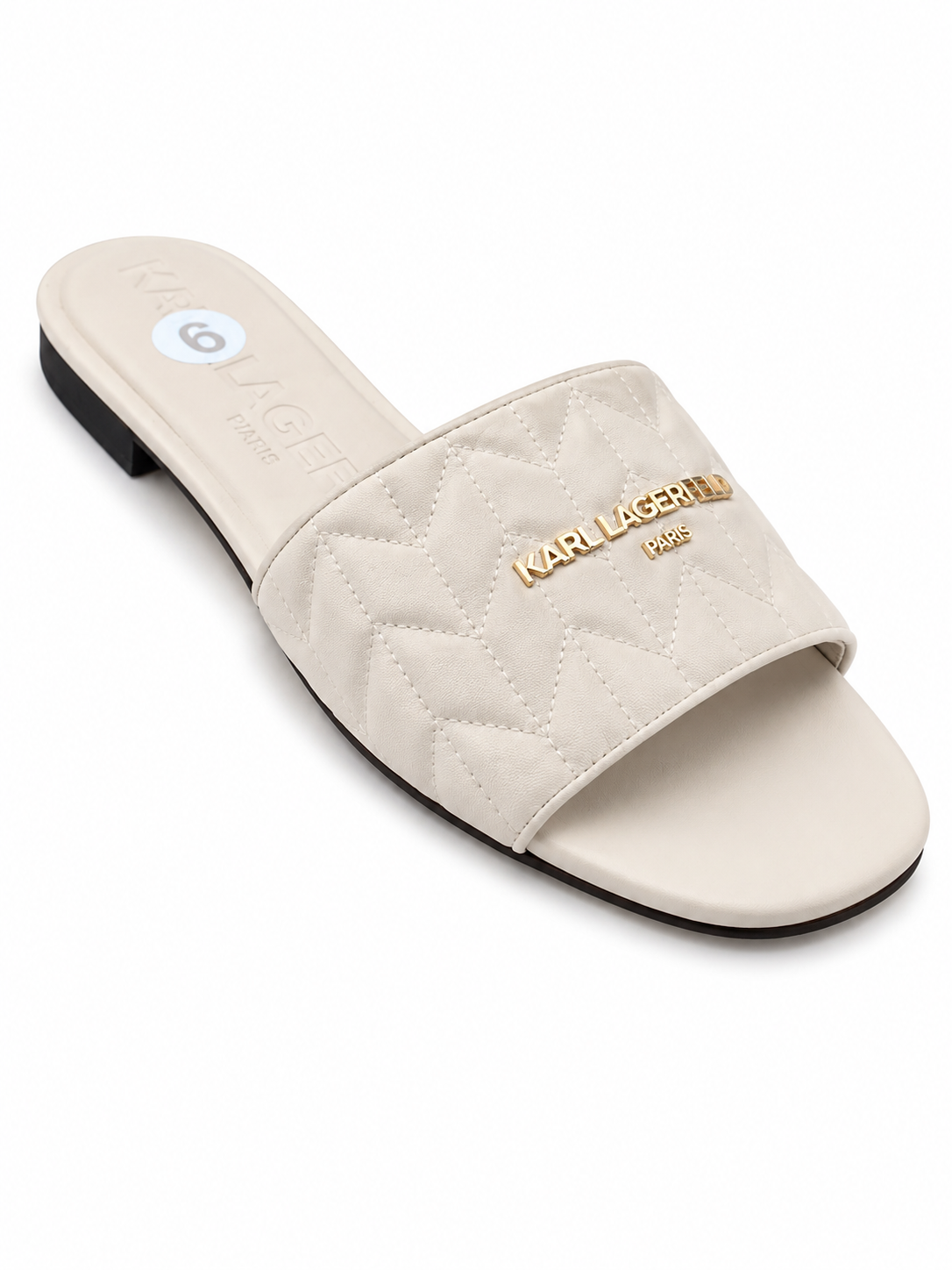 Sandalia Karl Lagerfeld Quilted Beige
