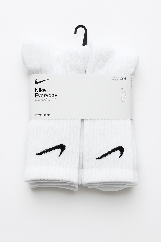 Calcetas Nike 6 pz blanco