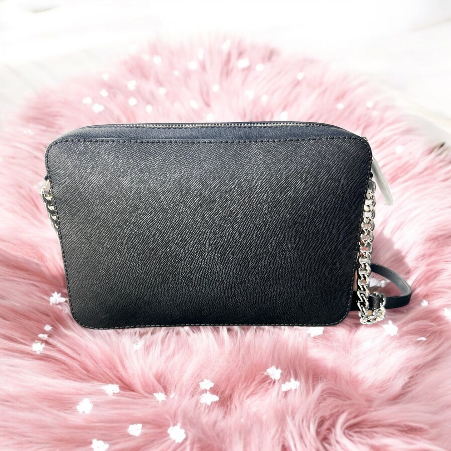 Crossbody Michael k negro con plata