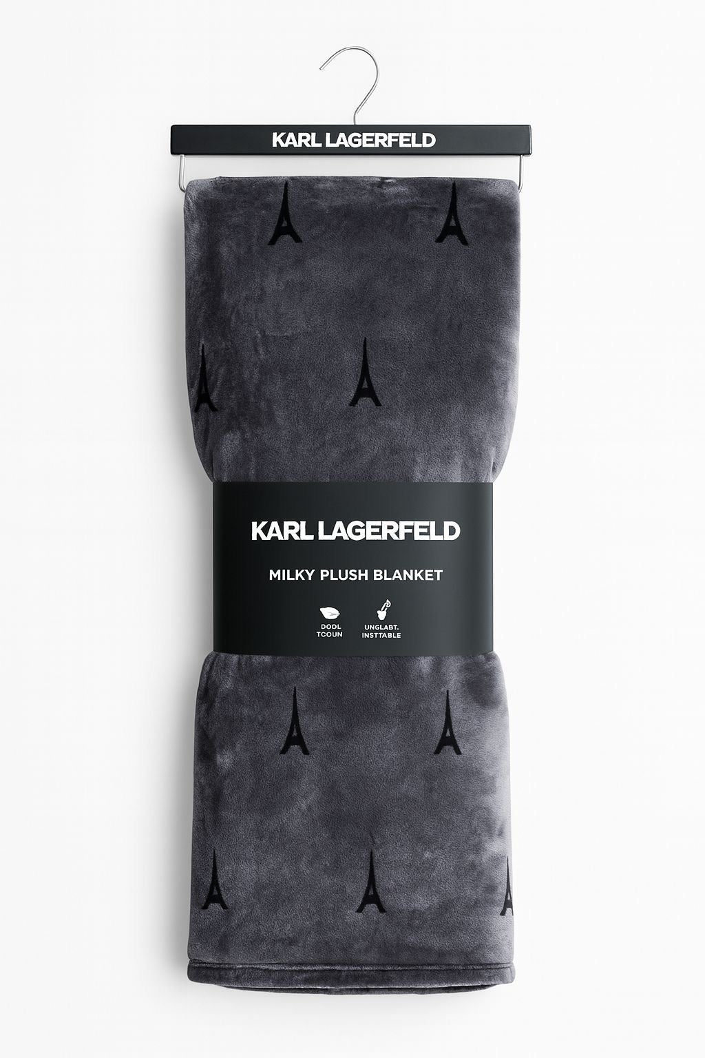 Cobertor Karl L gris King zise