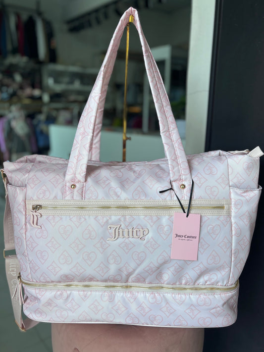 Maleta Juicy C rosa monogram de corazón